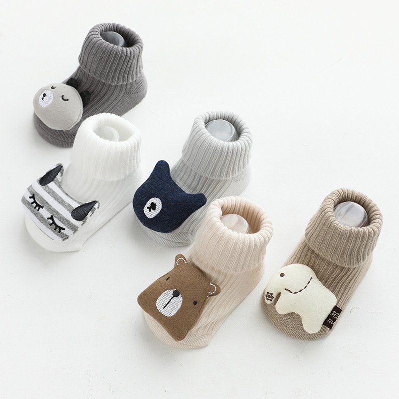 Anti-Slip Baby Floor Socks with Cute Animal Prints