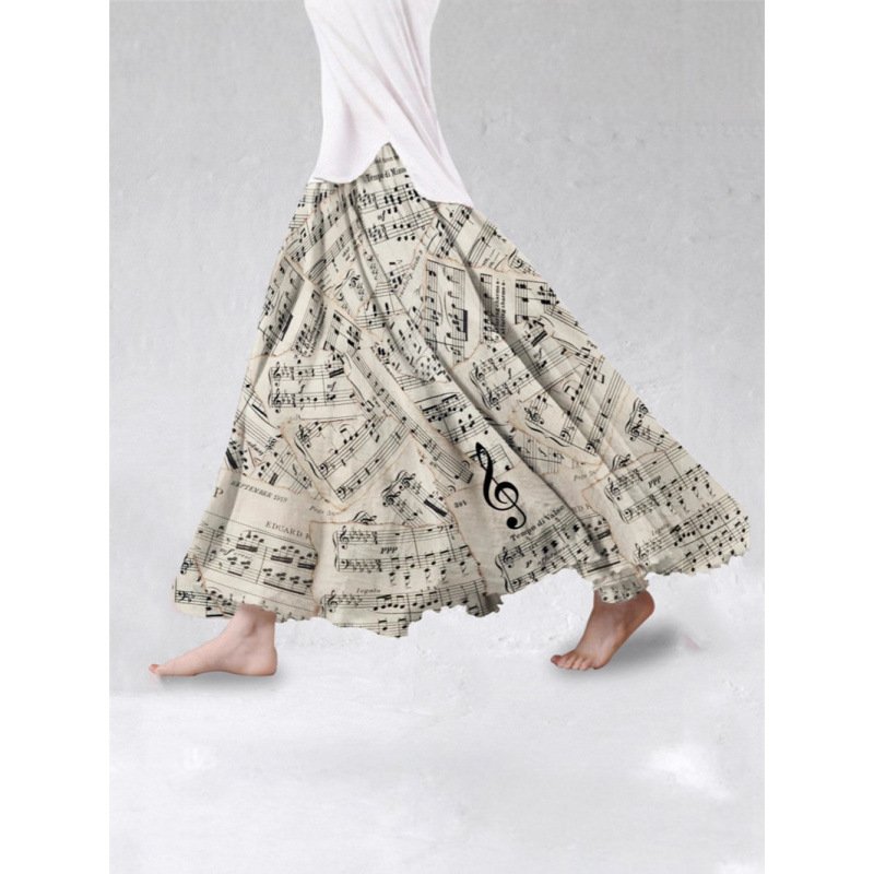Bohemian Floral Midi Skirt - Image 6