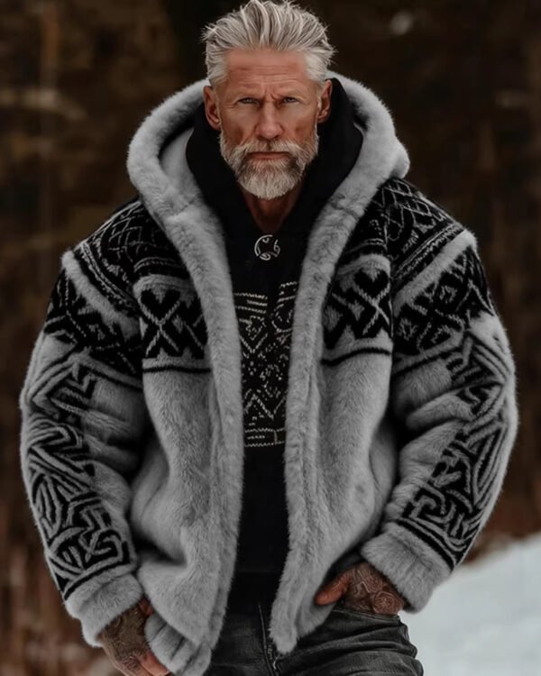 Alternative view of Hooded Knit Zip-Up Cardigan