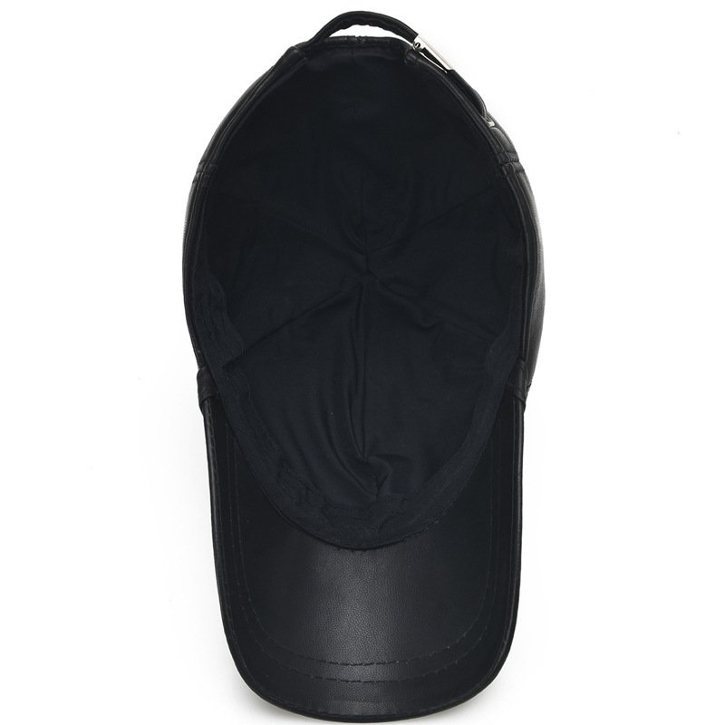 Sheepskin Leather Baseball Cap - Image 5