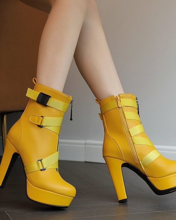 Womens Mid-calf Boots With Thick Soles | After Dark