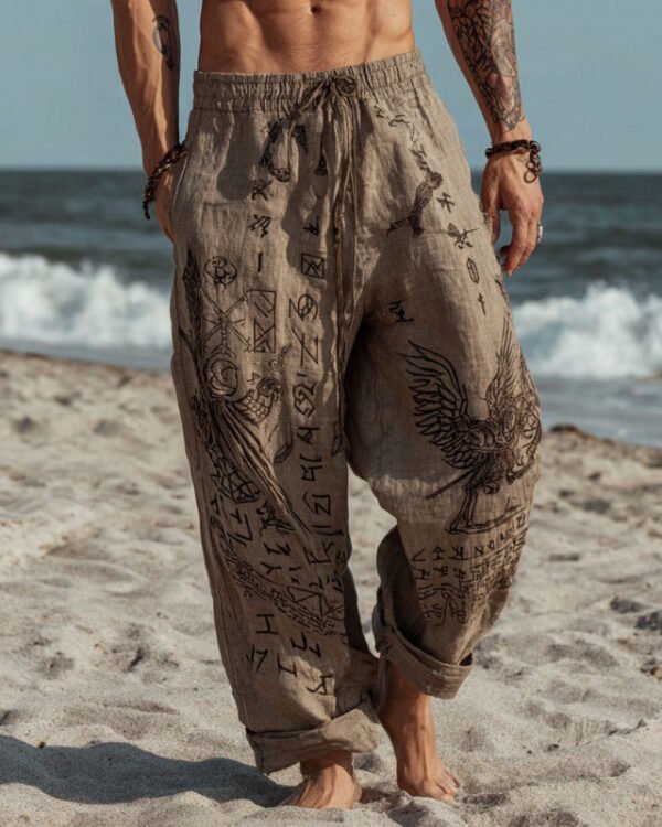 Loose-fitting Linen Wide-leg Pants