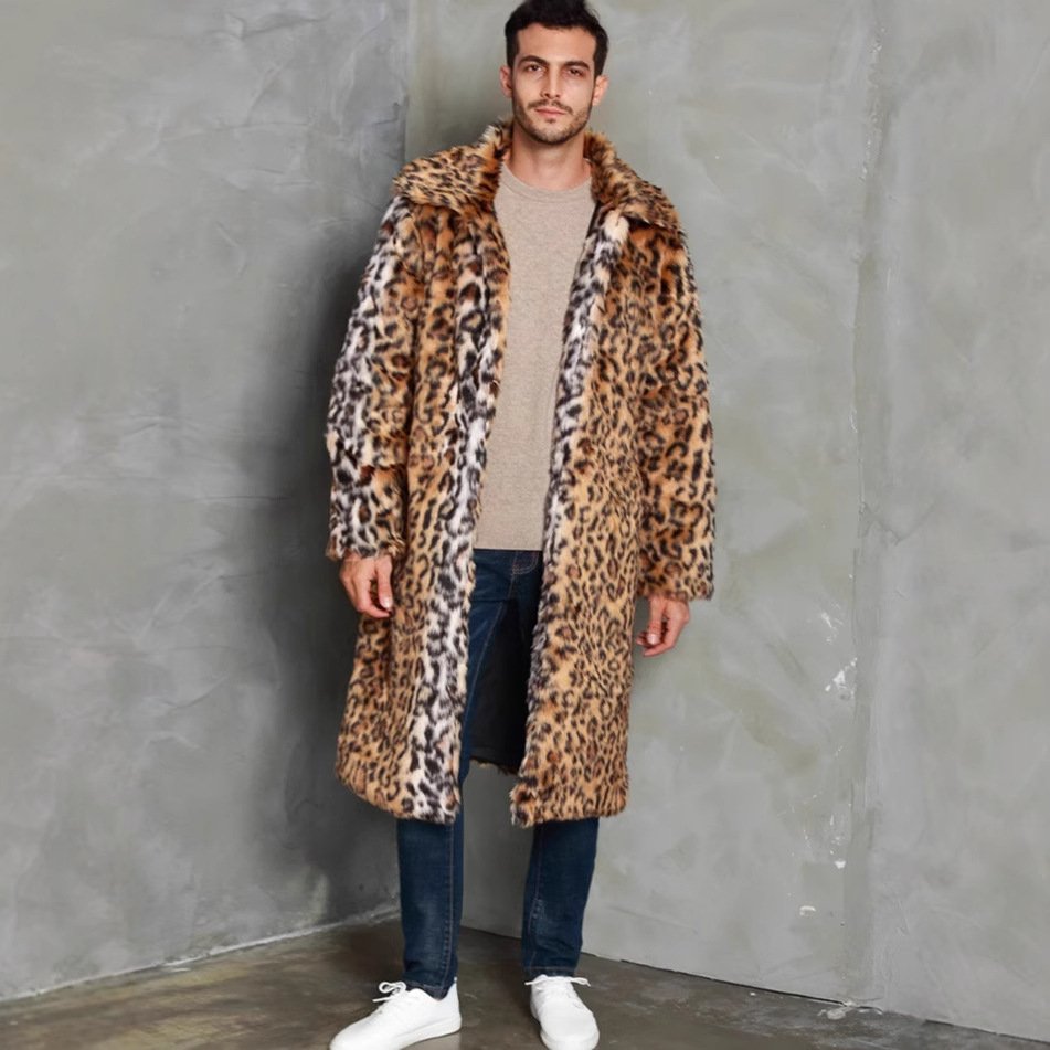 Leopard Faux Fur Coat - Image 3