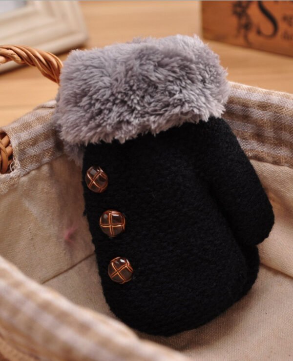 Alternative view of Plush Winter Mittens for Kids