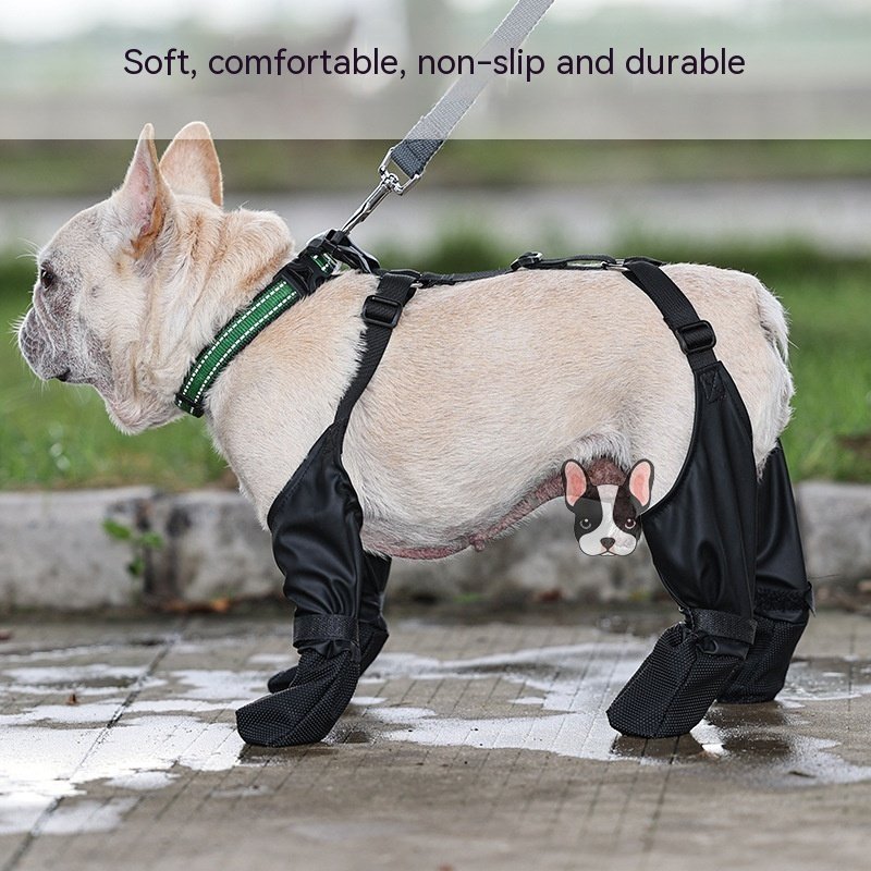Waterproof Dog Shoes Adjustable Dog Boots Pet Breathbale Shoes For Outdoor Walking Soft French Dog Shoes Pets Paws Protector Pet Products - Image 3