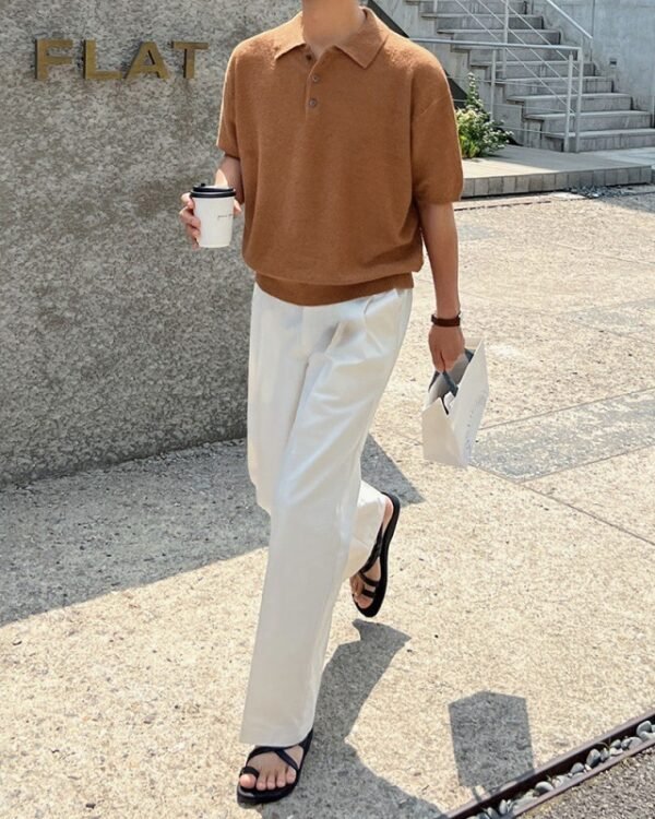 Alternative view of Retro Knit Polo Shirt