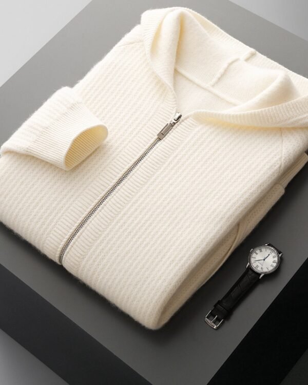 Alternative view of Pure Wool Zip-up Sweater