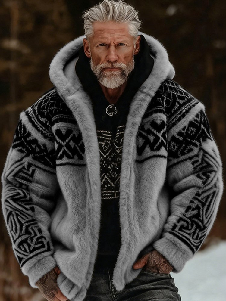 Hooded Knit Zip-Up Cardigan - Image 5