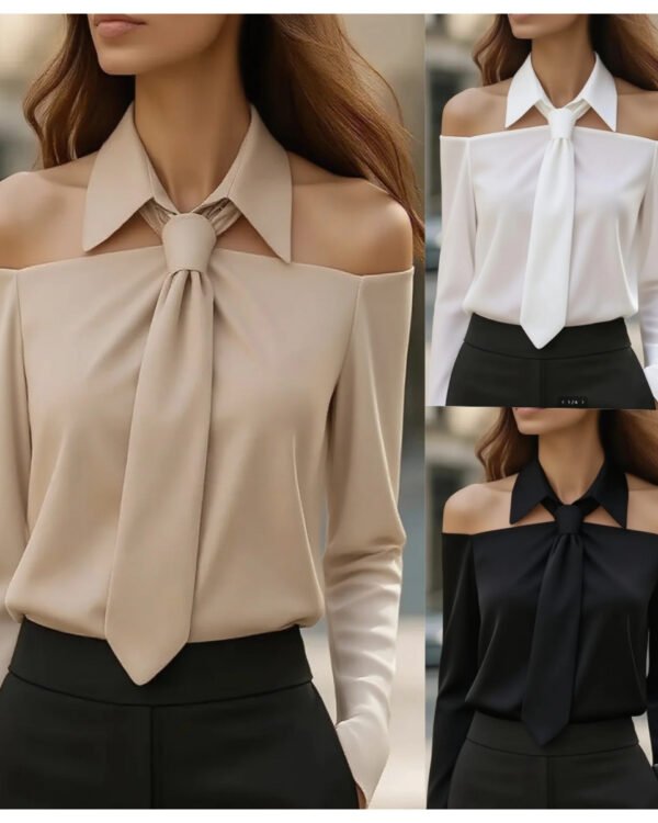 White Knot-Front Halter Top