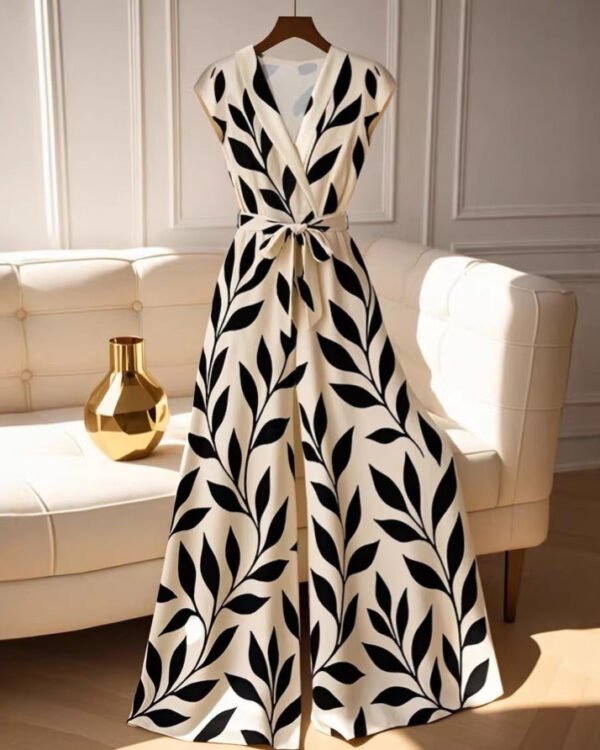 Alternative view of Leaf Tie Midi Dress