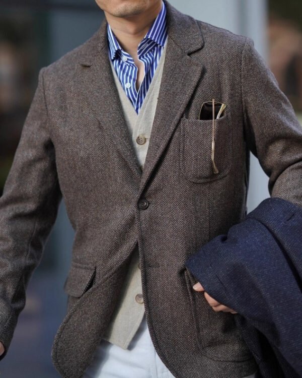 British Retro Wool Coat