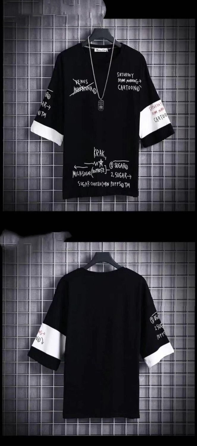 Layered Graffiti Script Tee - Image 3