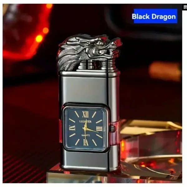 Dragon Crest Dual-Flame Quartz Lighter