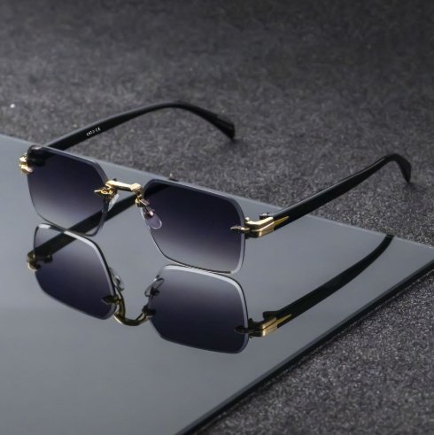 Frameless Gradient Edge Sunglasses - Image 6