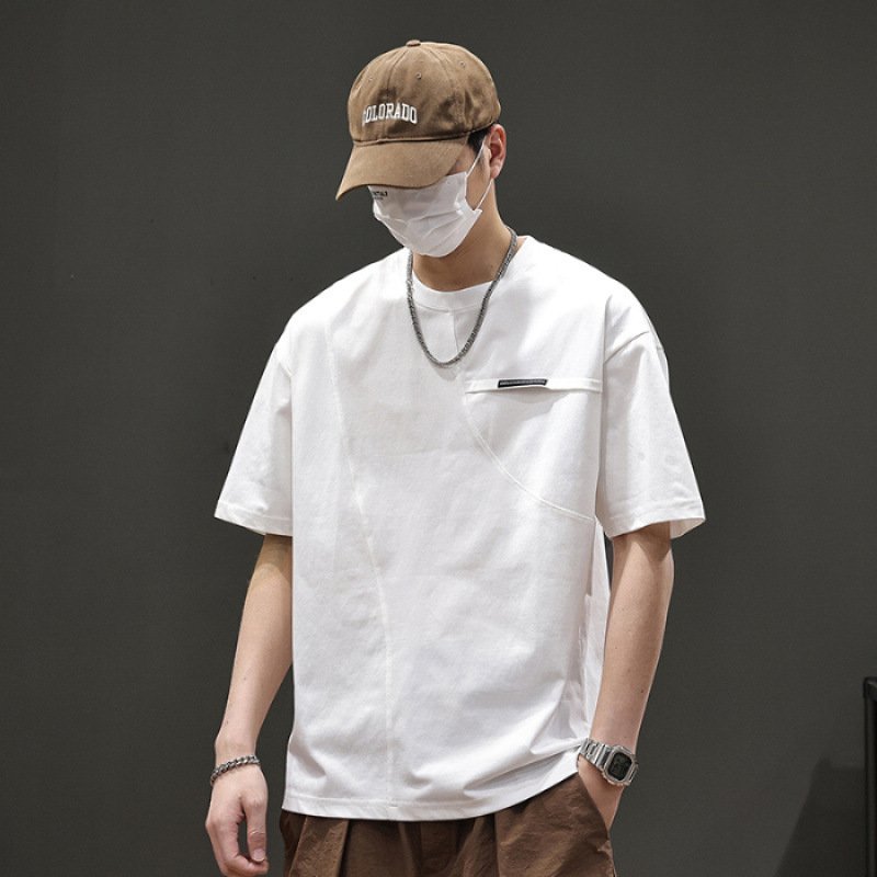 Minimal Relaxed Cotton Tee - Image 2