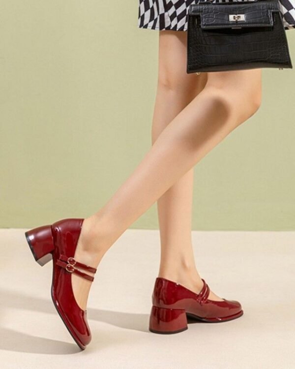 French Mary Jane Block Heels | After Dark