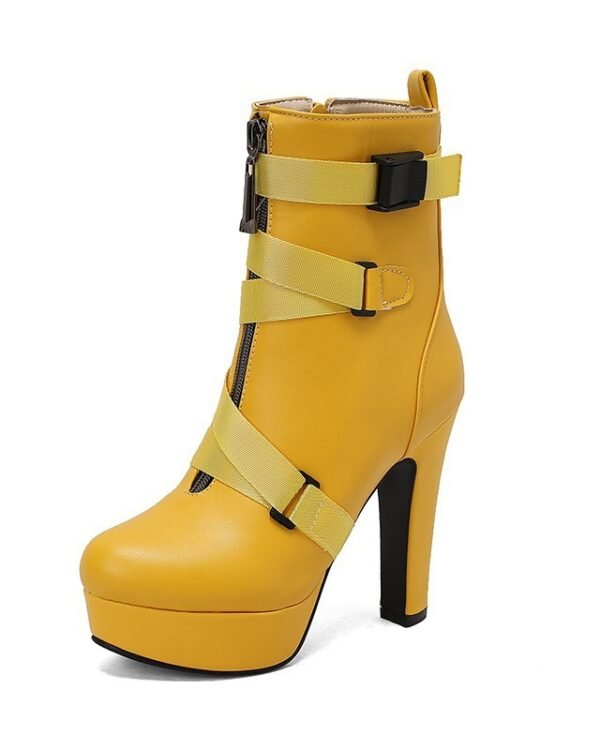 Alternative view of Womens Mid-calf Boots With Thick Soles | After Dark