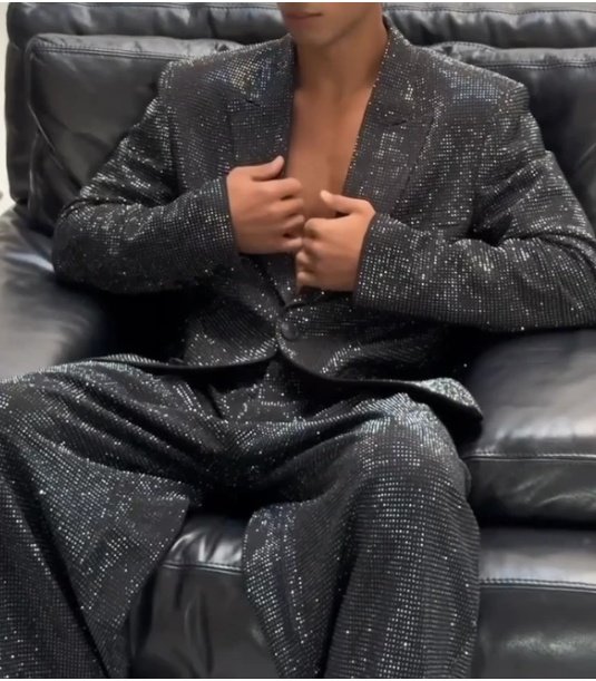 Sequin Evening Statement Set