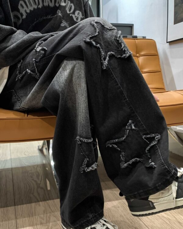 Alternative view of Star-Patch Flared Street Denim