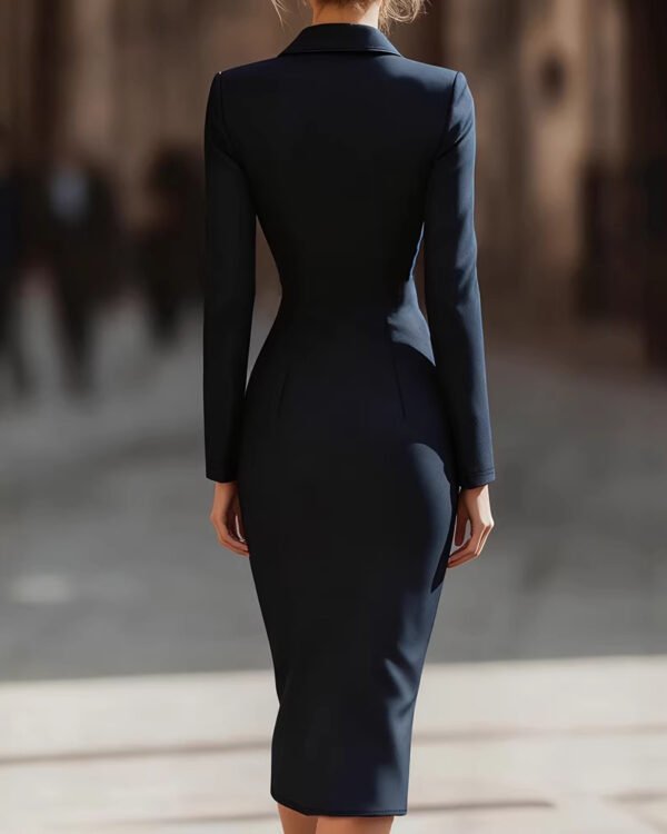 Alternative view of Tailored Double-Breasted Blazer Dress