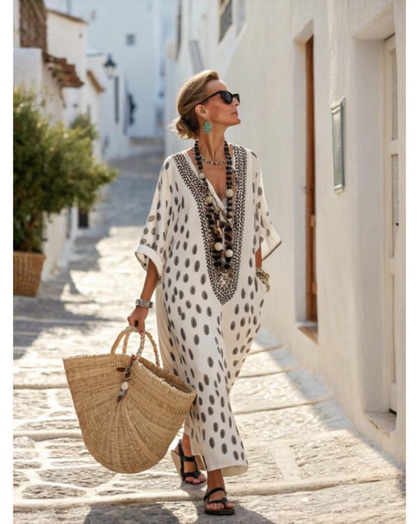 Alternative view of Printed Relaxed Midi Dress