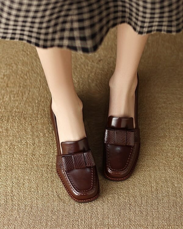 Alternative view of Classic Leather Block-Hell Loafers