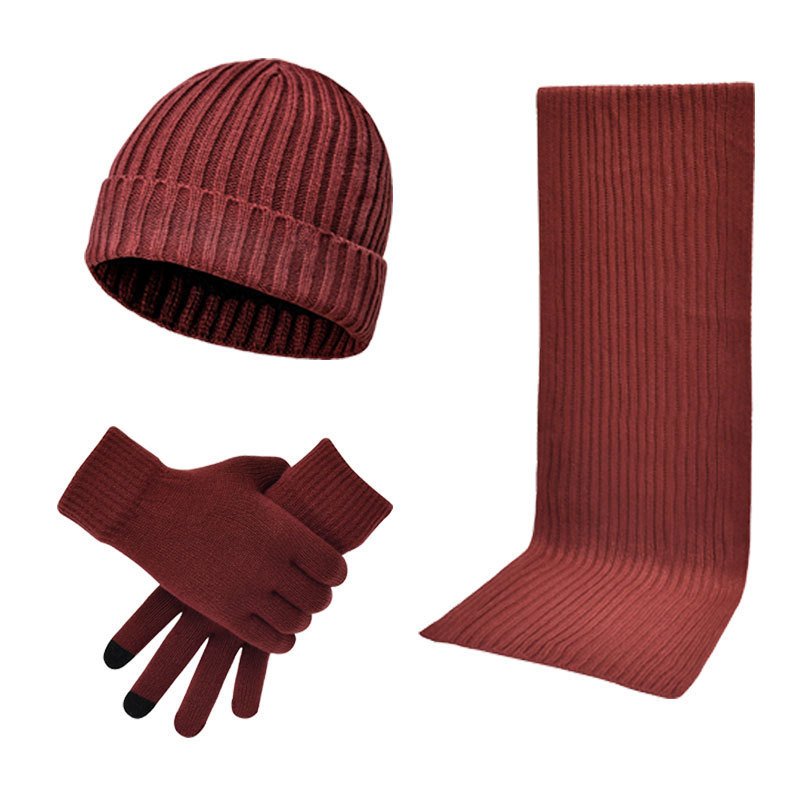 Knitted Winter Set- Hat, Scarf & Gloves - Image 2