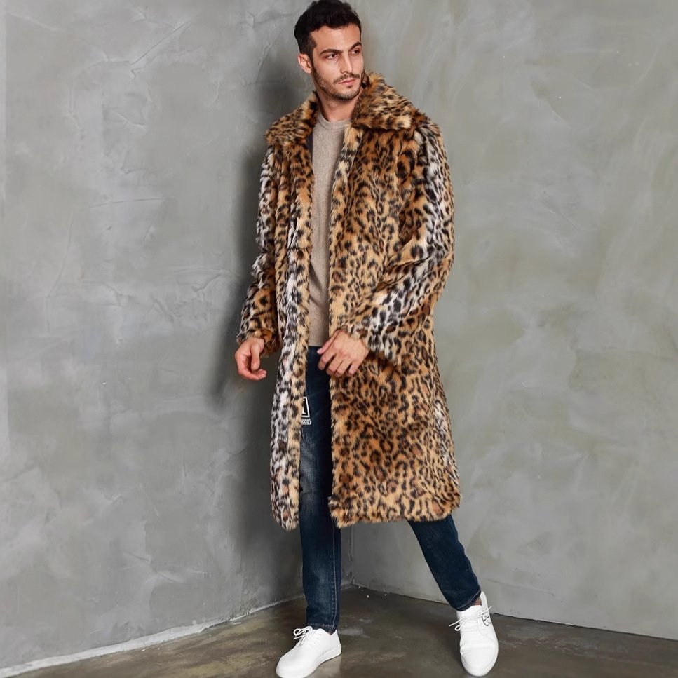 Leopard Faux Fur Coat - Image 4