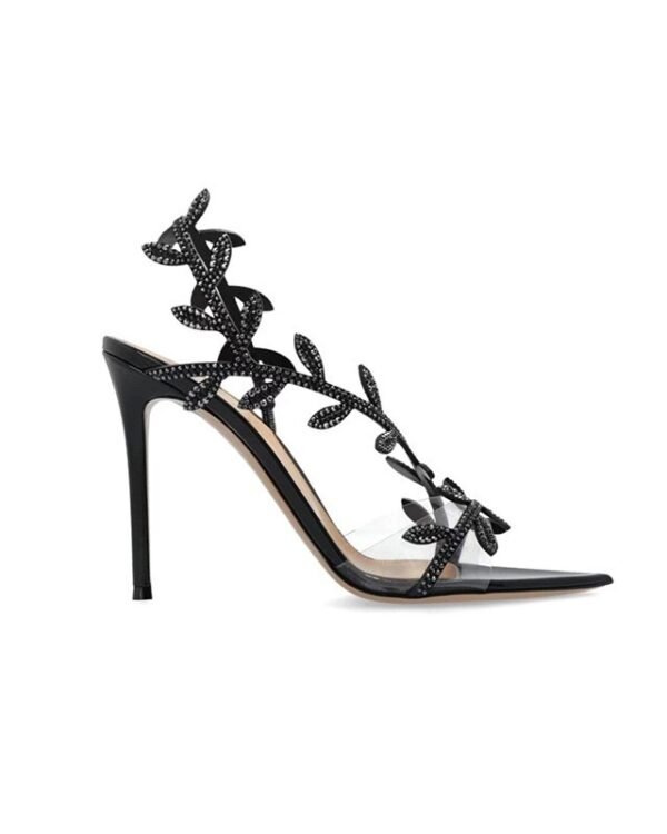 Alternative view of Leaf-Strap Stiletto Heels | After Dark