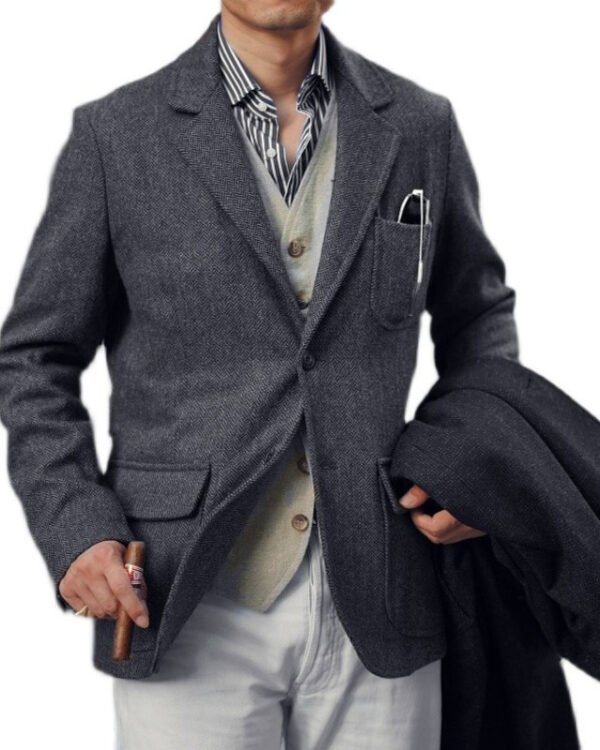 British Retro Wool Coat - Image 4