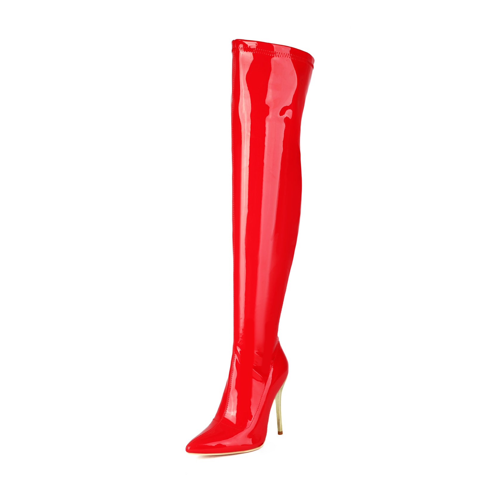 Patent Over-the-Knee Stiletto Boots | After Dark - Image 4