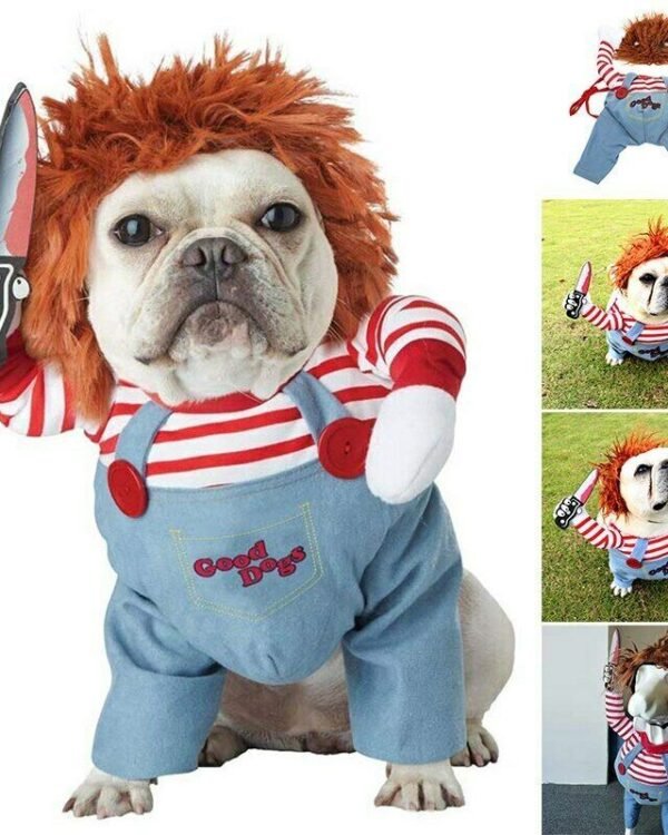 Pet Costume Pet Dog Funny Clothes Adjustable Dog Cosplay Costume Scary Costume Party Gatherings