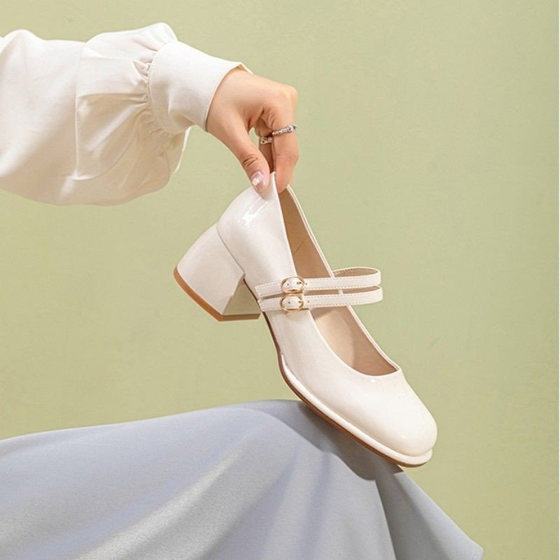 French Mary Jane Block Heels | After Dark - Image 2