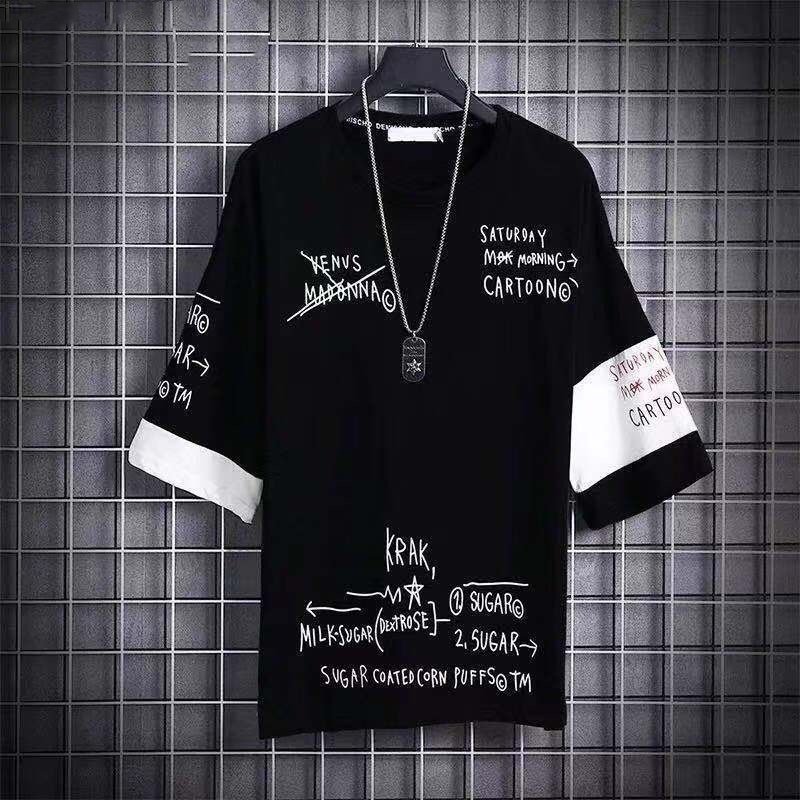 Layered Graffiti Script Tee - Image 5