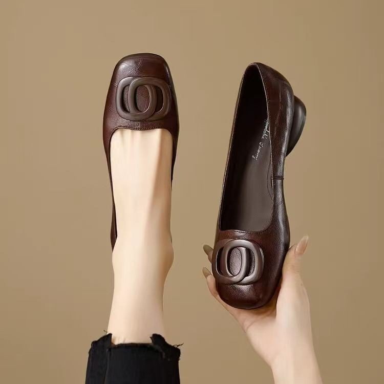 Vintage Round-Toe French Flats