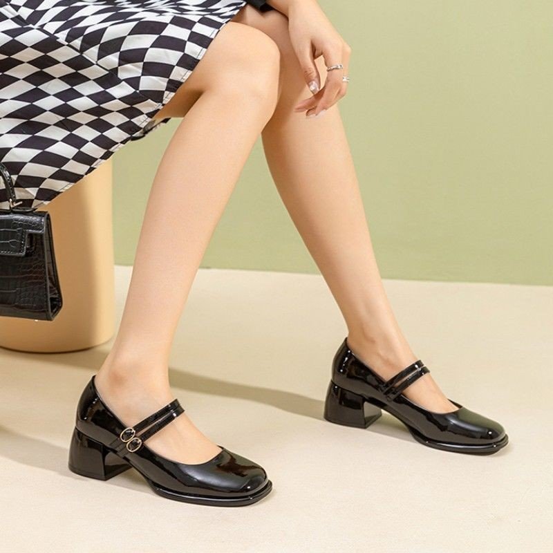 French Mary Jane Block Heels | After Dark - Image 7