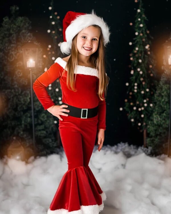 Girls Christmas 3-Piece Festive Outfit Set
