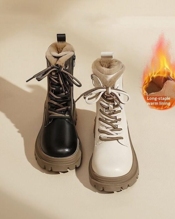 Fleece-lined Winter Combat Boots