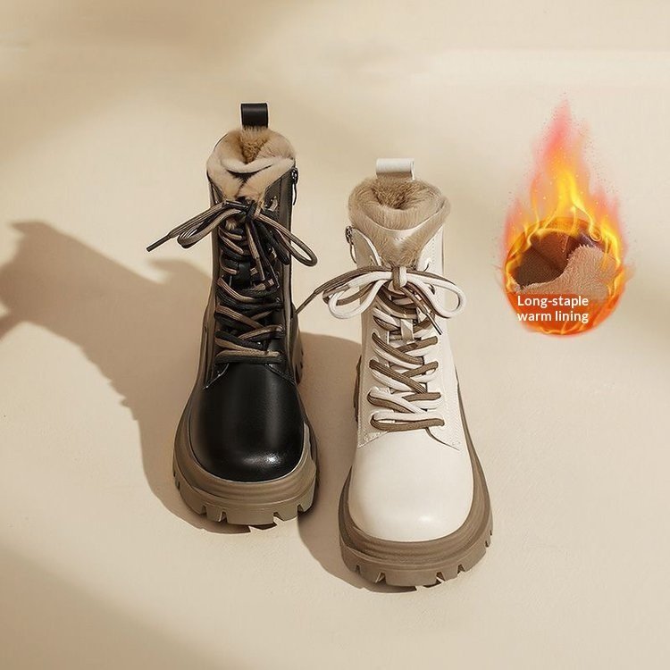 Fleece-lined Winter Combat Boots