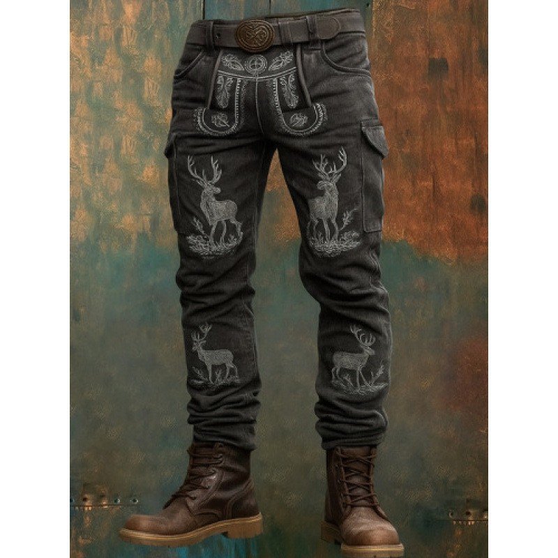 Punk Utility Camo Work Pants - Image 8