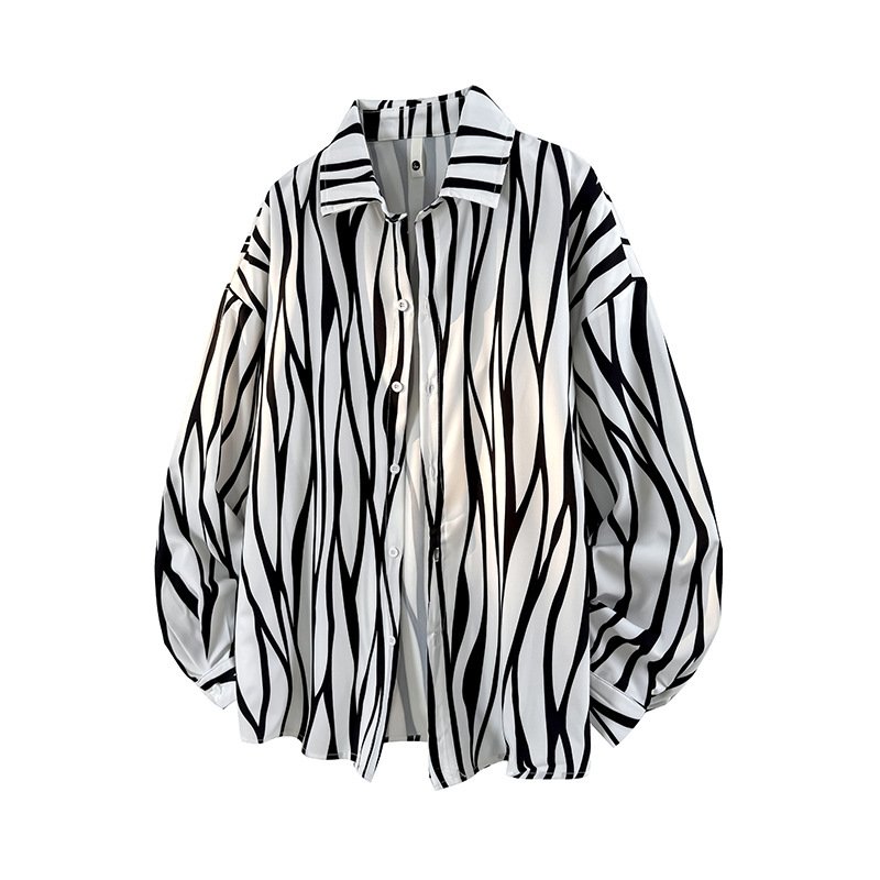 Relaxed Striped Cottton Shirt - Image 4
