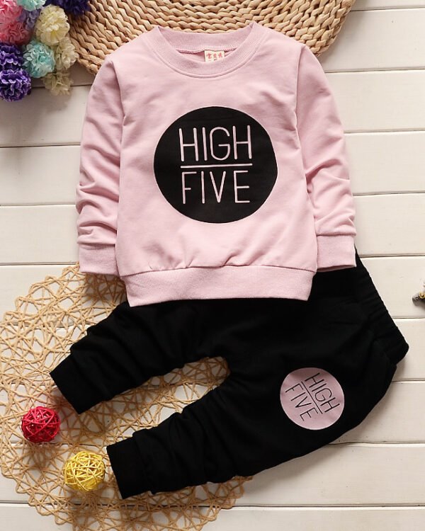 Girls High Five Sweatshirt & Jogger Set