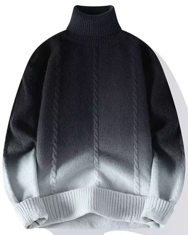 Alternative view of High-Neck Gradient Knit Sweater