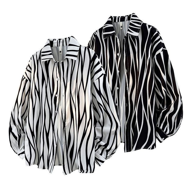 Relaxed Striped Cottton Shirt - Image 3