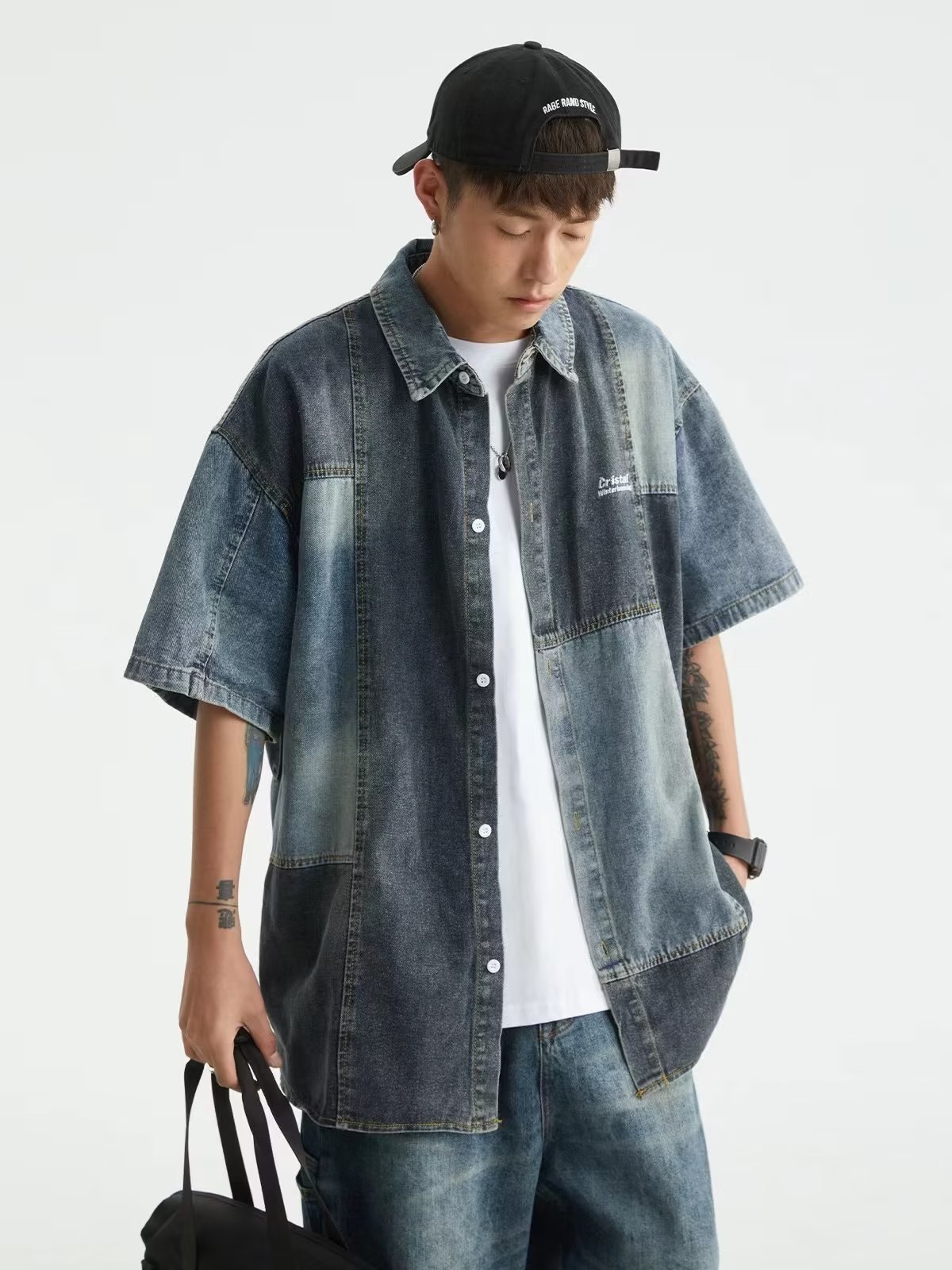 Japanese Washed Denim Shirt - Image 6