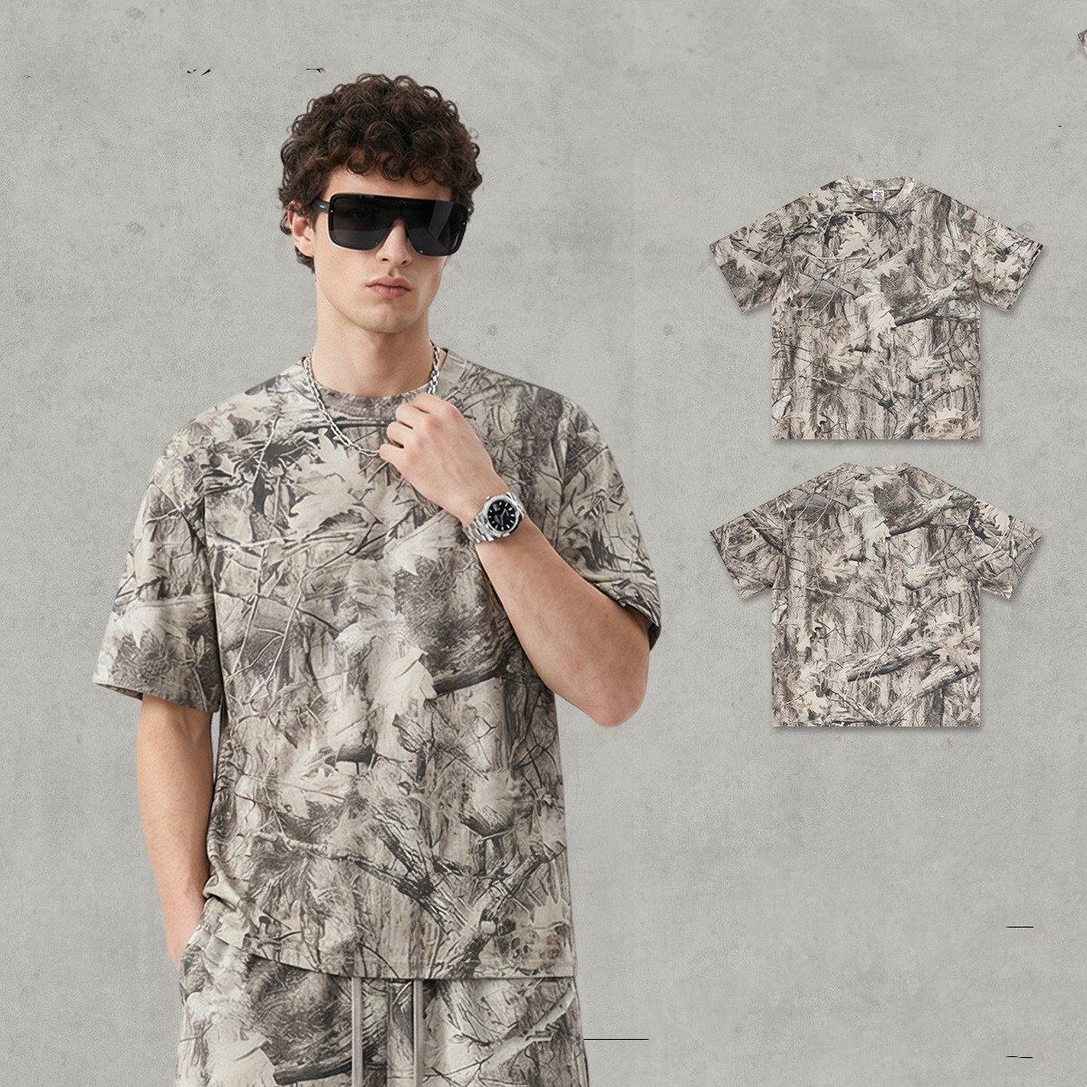 Drop-Shoulder Camo Street Tee - Image 4