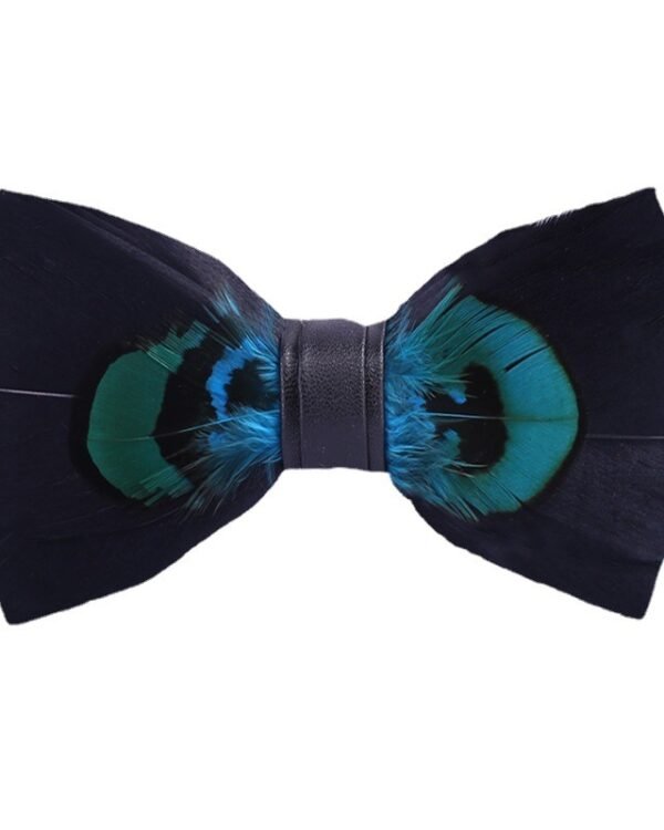 Feather Bow Tie - Statement Formal Accent