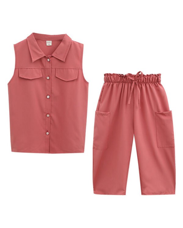 Alternative view of Girls Sleeveless Utility Co-Ord Set