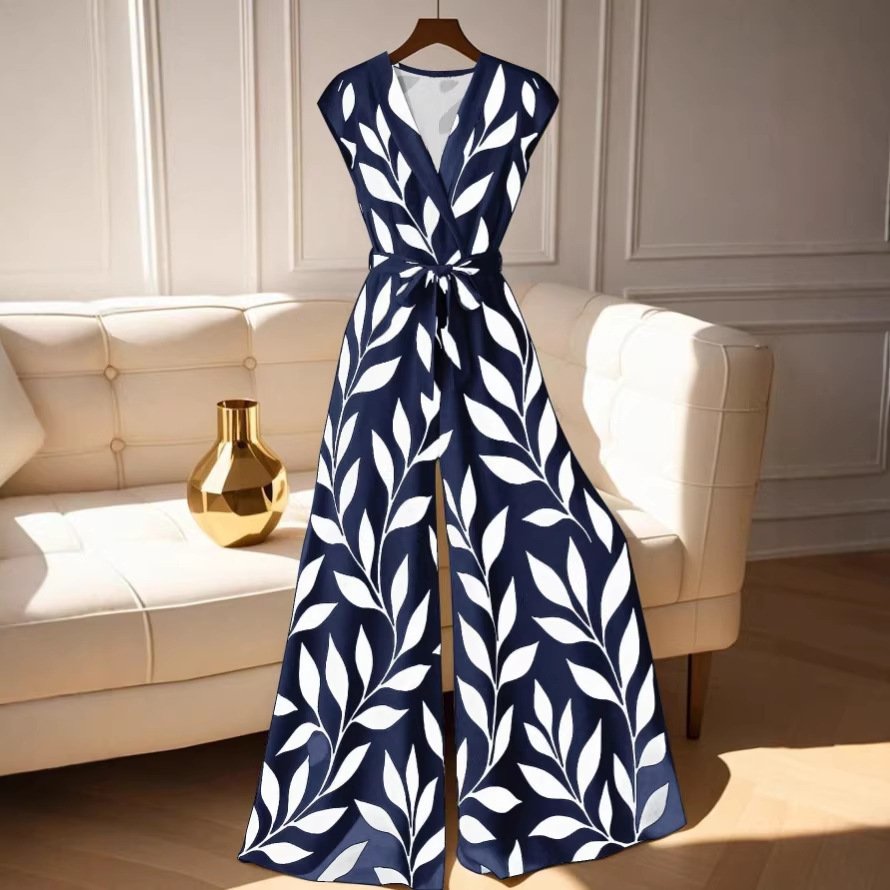 Leaf Tie Midi Dress - Image 4