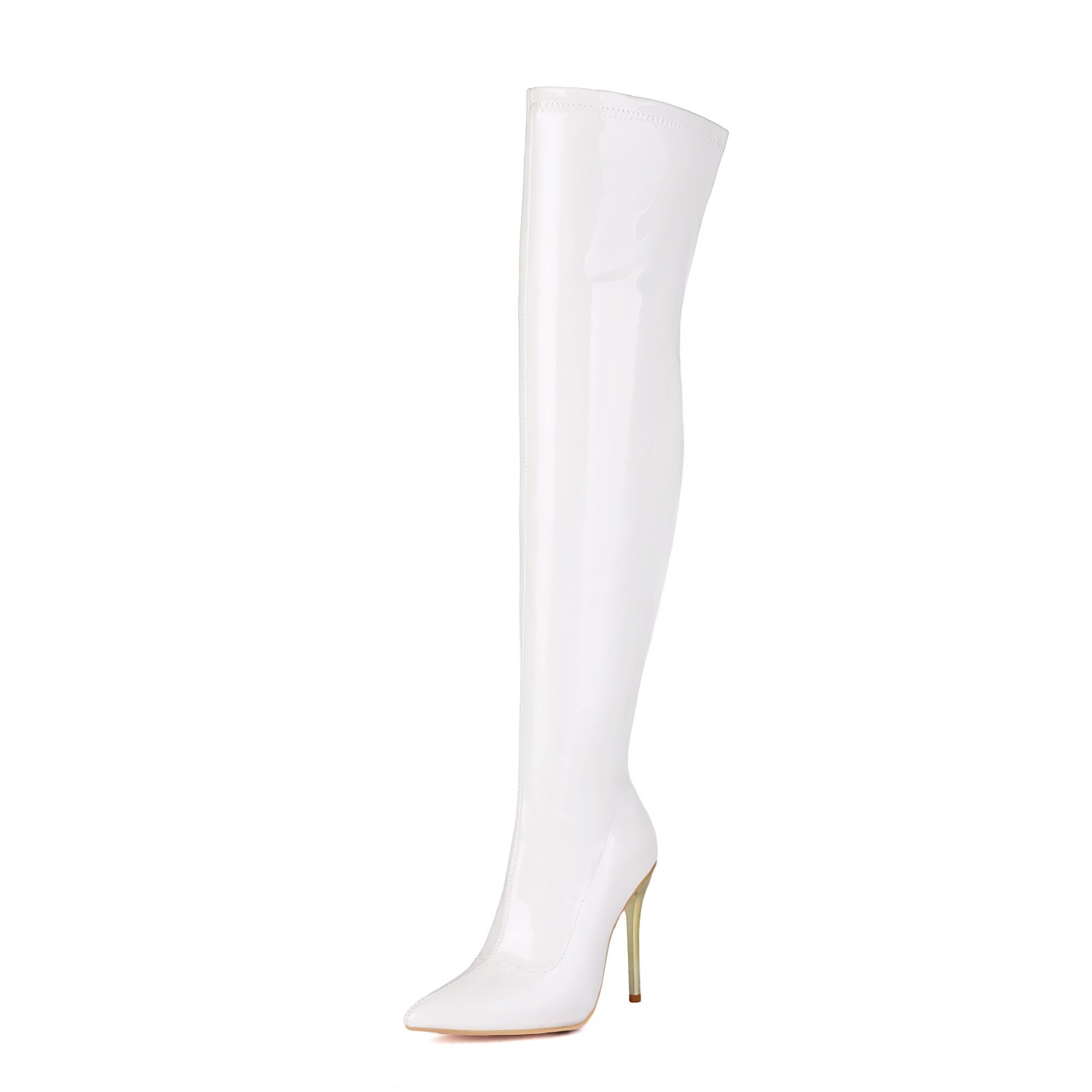 Patent Over-the-Knee Stiletto Boots | After Dark - Image 5